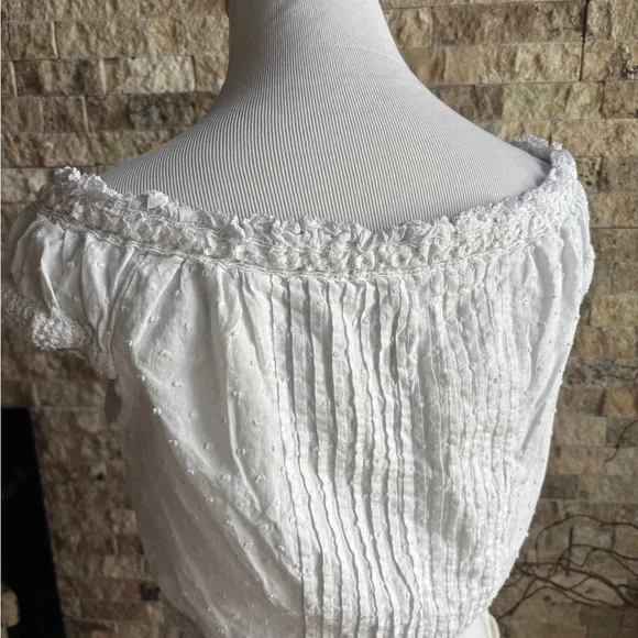 Poupette St. Barth White Ruffled Blouse - Picture 3 of 4